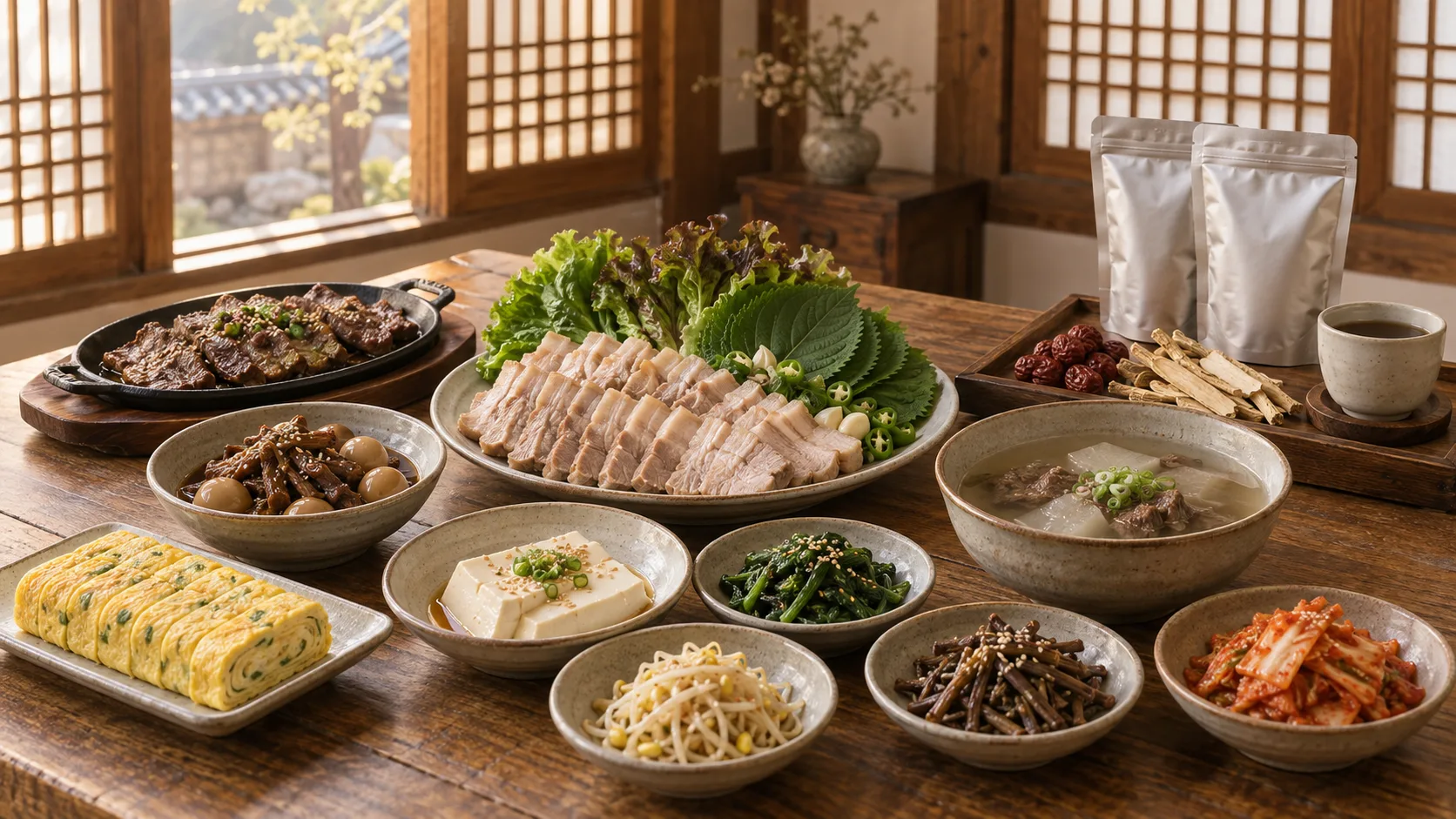다이어트 · 고기 반찬 중심의 저당질 한 상과 맞춤 한약
